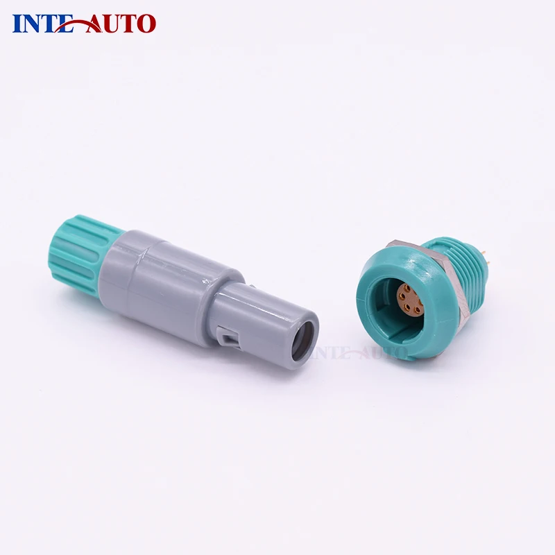 

6 pins ODU LEMOs connector, plastic medical push pull plug socket,M14 size, compatible PAG.M0.6GL.AC50G PLG.M0.6GL.LG,PCB pins