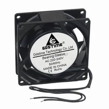 3pcs Gdstime 8CM 80MM AC 220V/240V 8025 Cooling Cooler 80x80x25mm Ventilation Fan Axial Industry Fan ta15052hbl 2 axial cooling fan ac 220v 0 18a 17252 17cm 172 150 52mm 2 wires 50 60hz