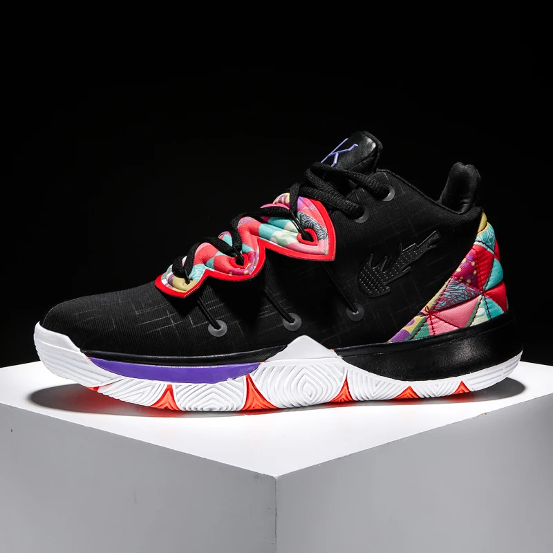 

Mens Professional High Top Basketball Shoes Kyrie Irving 5 Basketball Shoes Outdoor Athletic Sports Sneakers Breathable Footwear