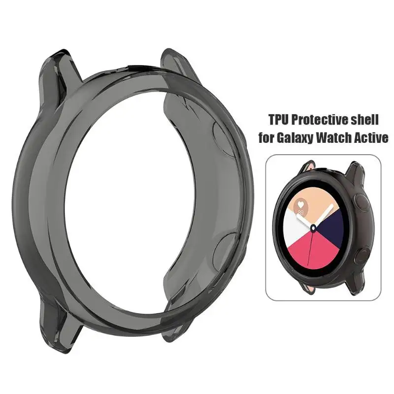 Прозрачный ТПУ защитный чехол для часов, чехол для samsung Galaxy Watch Active 42*42*10 мм, умный аксессуар для защиты умных часов