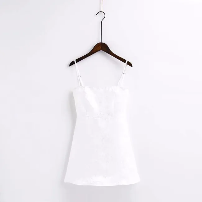 Женское винтажное платье, летнее новое платье с вышивкой на бретельках, женское сексуальное женское мини-платье, cwd0040-5 - Цвет: white