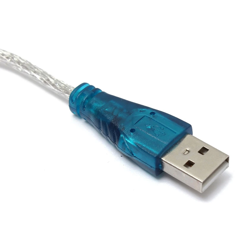 1 шт. 1 м полупрозрачный USB 1,1/2,0 для RS 232 последовательный дБ 9 Pin DB9 COM порт конвертер Шнур PC кабель адаптер для IBM PC для Mac