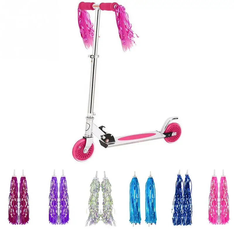 

Kids Bike Handlebar Handlebar Tassels Grips Decorative Streamers 14cm Tassels Streamer for Kids Bike Cycling Accessories #0901