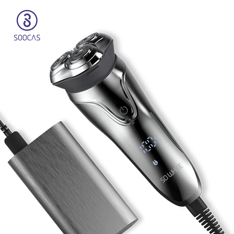 

SOOCAS SO WHITE Wireless 3D Smart Floating USB Charging Electric Razor Shaver IPX7 Waterproof Blocking Protection For Men