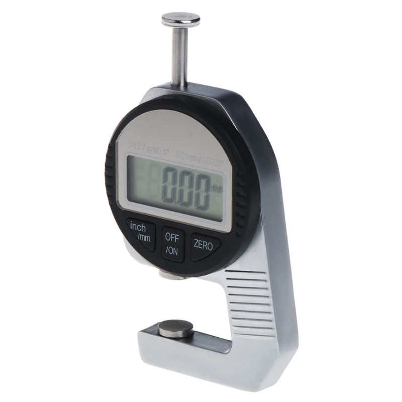 

Digital thickness gauge 0-12.7mm/0.01mm 0.5"/0.0005" Electronic measuring tool qiang