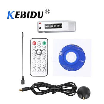 

kebidu Digital USB 2.0 DVB-T HDTV Tuner Recorder Receiver Software Radio DVB T Tuner HD TV with Antenna for Laptop PC Notebook