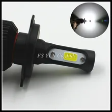 72W H4 hi/lo HB2 9003 LED Headlight bulb H4 9007 COB LED daytime Driving fog light Bulbs Auto Car H4 LED Headlamp Headlight Kit