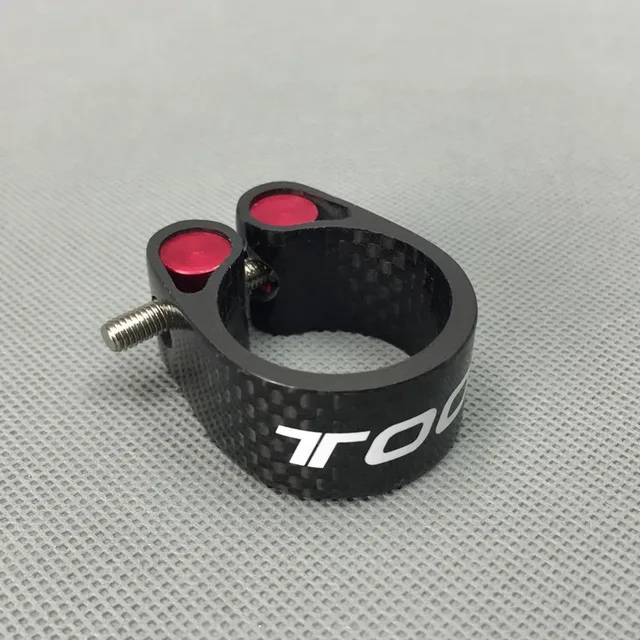 TOSEEK Carbon Fiber Road Bicycle Seat Post Accessories Clamp Quick