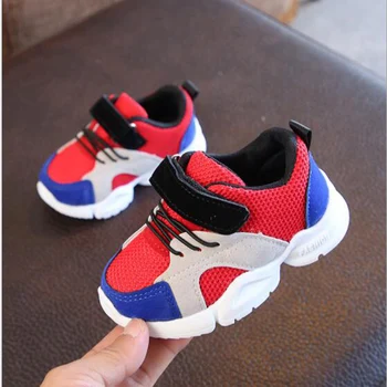 

New Baby Shoes Kids Girl Fahion Sports Sneakers Toddler Baby Boys Girls Casual mesh Shoes Breathable Children Shoe Red Sneaker