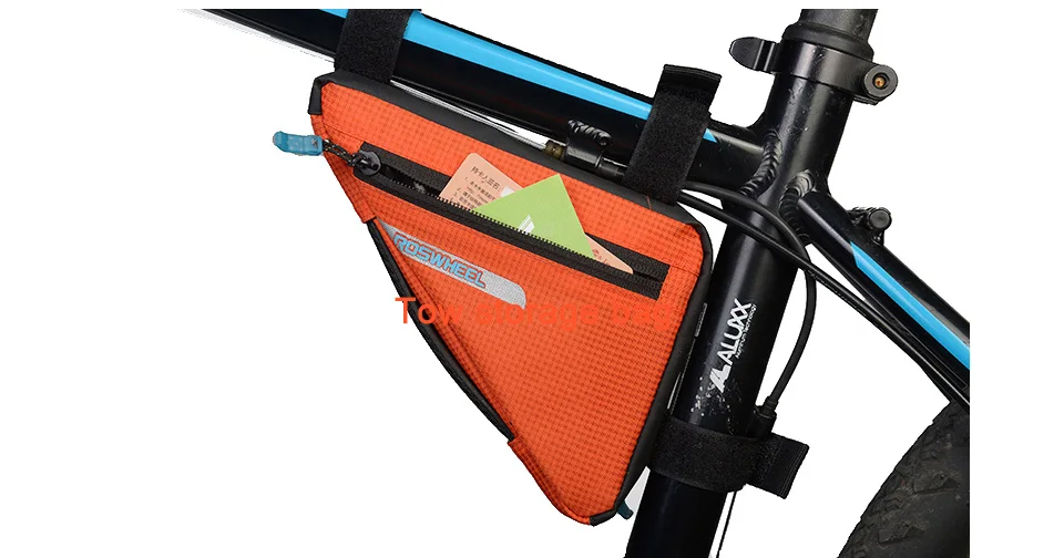 Сумка ROSWHEEL для велосипеда, велосипеда, передней рамы, головки трубы, треугольная сумка, сумка для хранения, набор инструментов для езды на велосипеде, сумки, аксессуары, серия LOHAS
