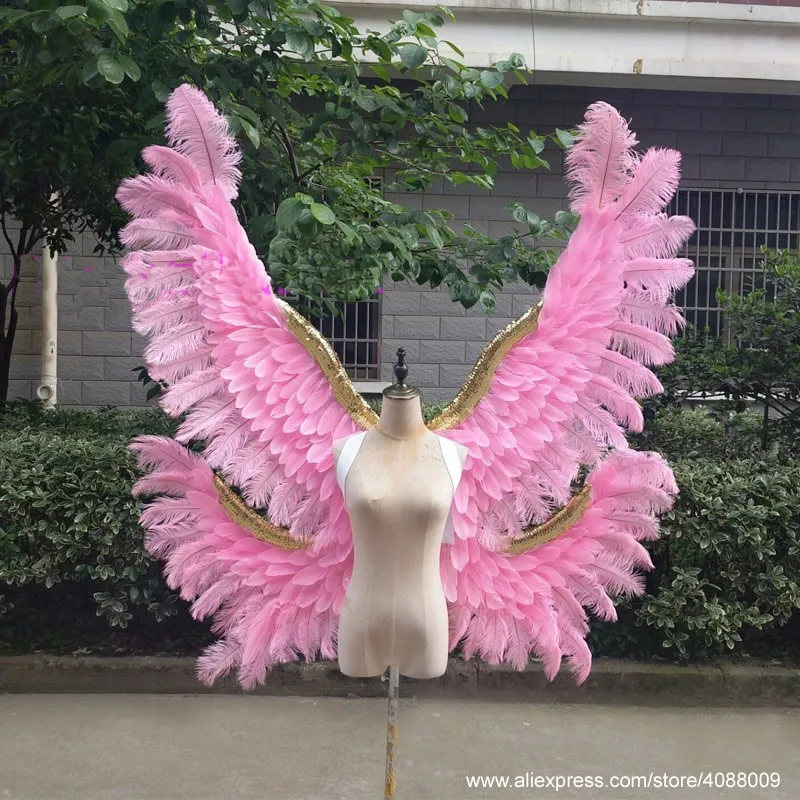 Высокое качество милые розовые крылья ангела приятные подарки для девочек взрослых крылья феи для Танцы Свадебные украшения съемки реквизит