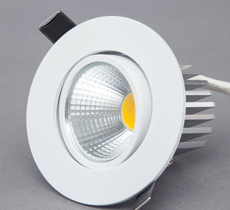 

Dimmable LED Downlight 5W 7W 10W Spot LED DownLights Dimmable cob LED Spot Recessed down lights for living room 110v 220v