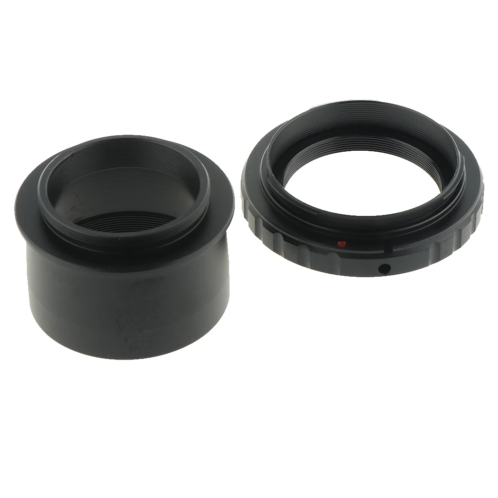 T Ring For Canon SLR Camera Lens + 2inch To T2 M42*0.75 Thread Telescope Mount Adapter - Black