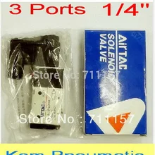 10 шт./лот FedEx 3 способа 1/" BSP 1/4 дюймов Пневматический электромагнитный клапан 3V210-08 12 В 24 в 110 В 220 В DC AC