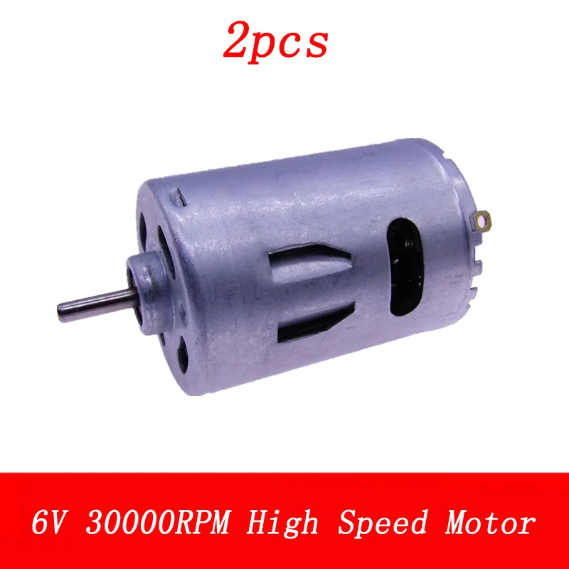 

2pcs 6V 30000RPM High Speed Motor KRC-540BM Shaft Dia 3.17mm 540 Moteur for RC Model Cars/Boats 3V-7.4V Large Power s