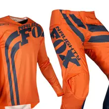 NAUGHTY Fox Orange MX 180 Cota Мужская футболка и штаны комбо для мотокросса мотоцикл Dirt Bike внедорожный квадроцикл BMX комплект передач