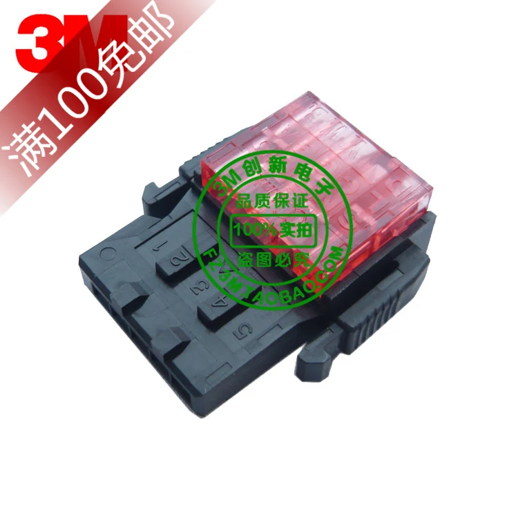 

Original authentic A6CON-L5P connection din 3M 35505-6000-BOM red 5 -pin connector din