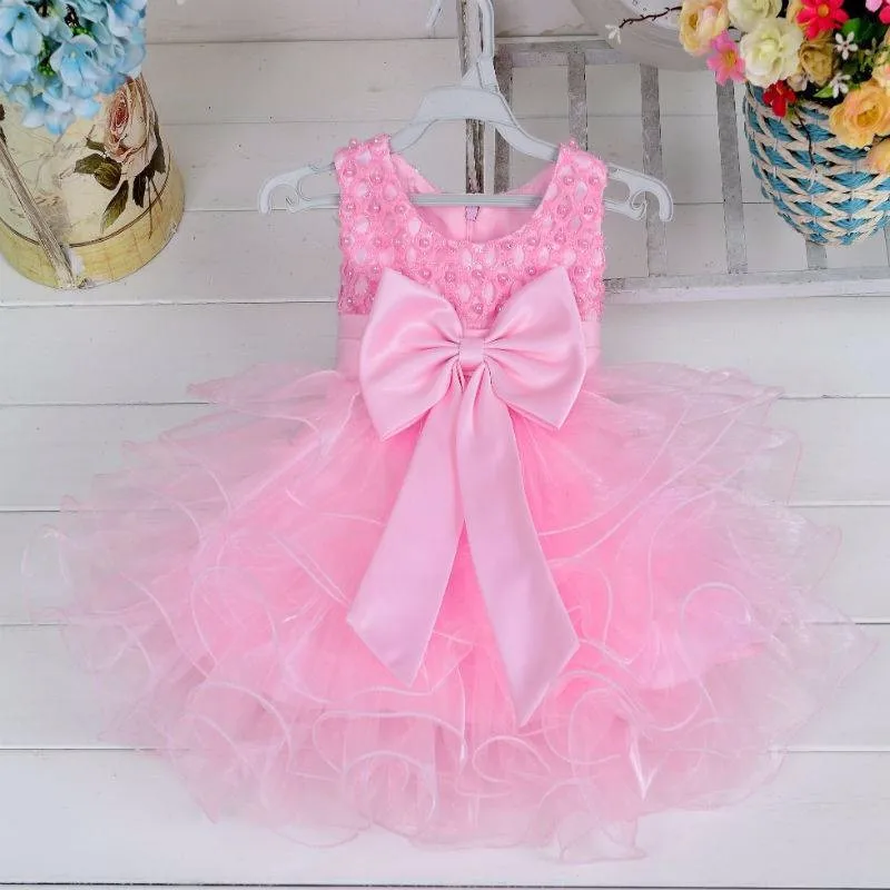 Летнее платье для маленьких девочек на свадьбу и День рождения; детское платье принцессы; детская одежда