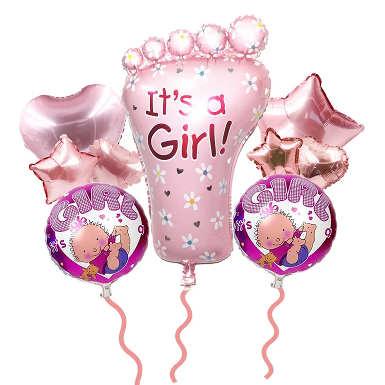 1 комплект, Потолочные Подвесные колпаки для маленьких мальчиков и девочек, декор металлик для детей на день рождения, пол, для украшения детского душа - Цвет: pink 9pcs