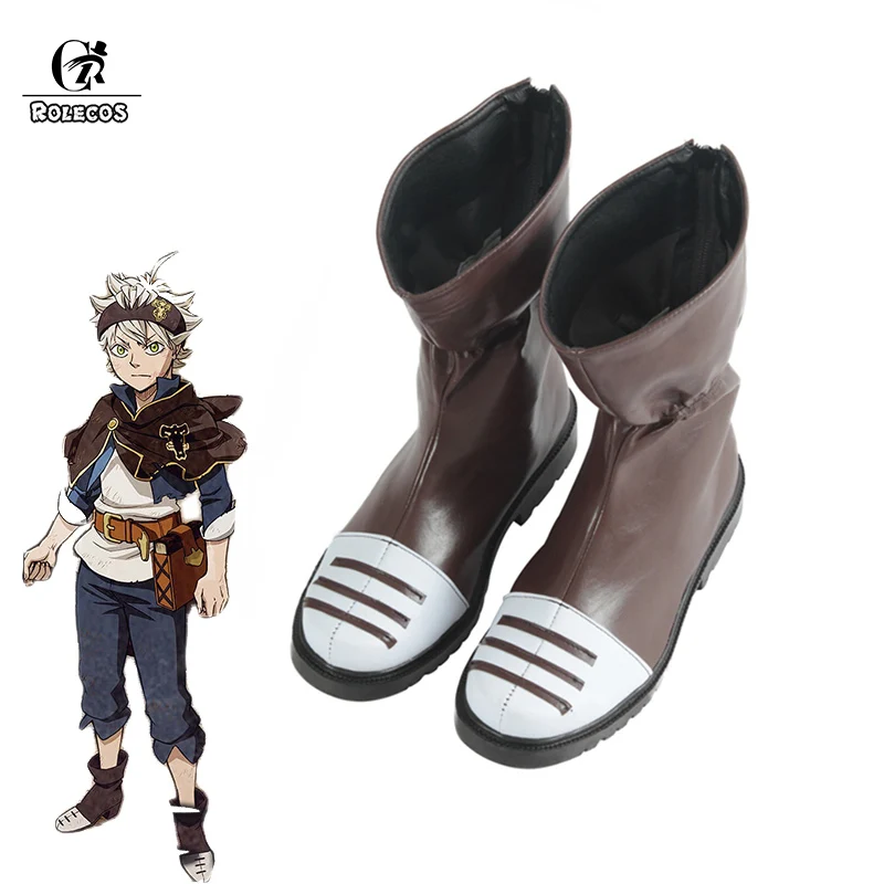 

ROLECOS Black Clover Anime Cosplay Shoes Asta Cosplay Boots Men Shoes