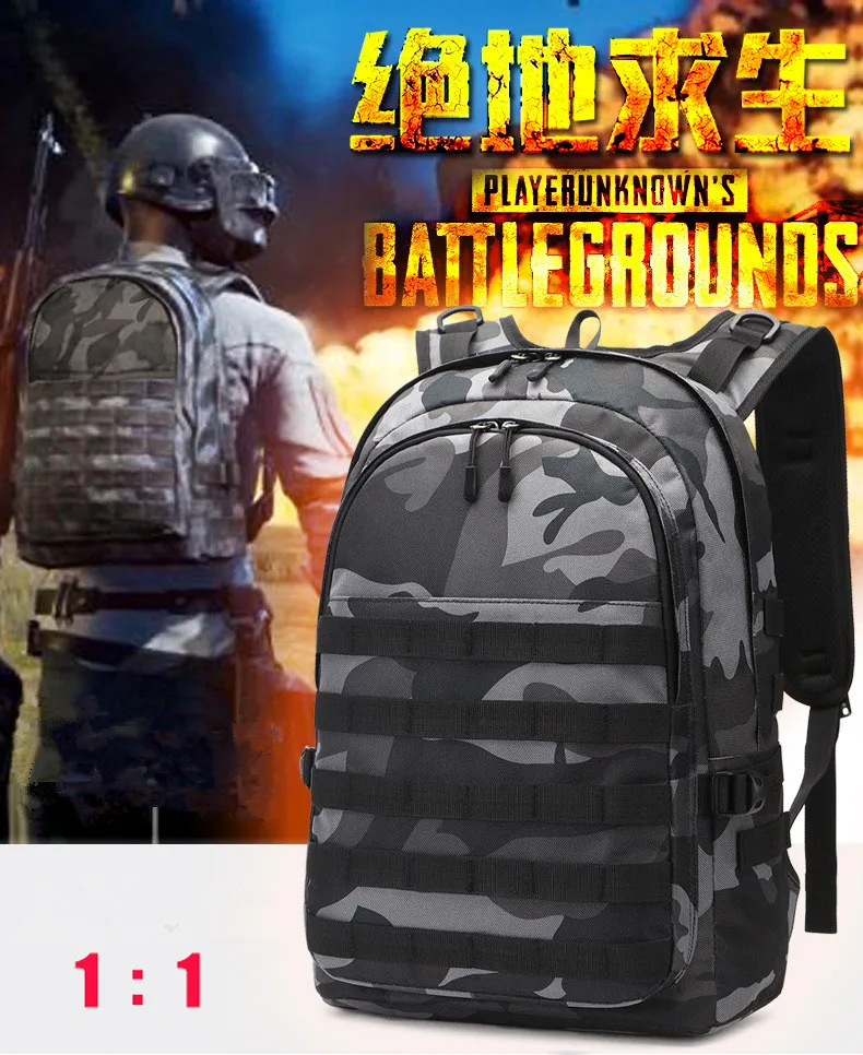 Мужской рюкзак PUBG, школьные сумки, Mochila Pubg, камуфляжный рюкзак, для путешествий, военный, USB, для наушников, рюкзак