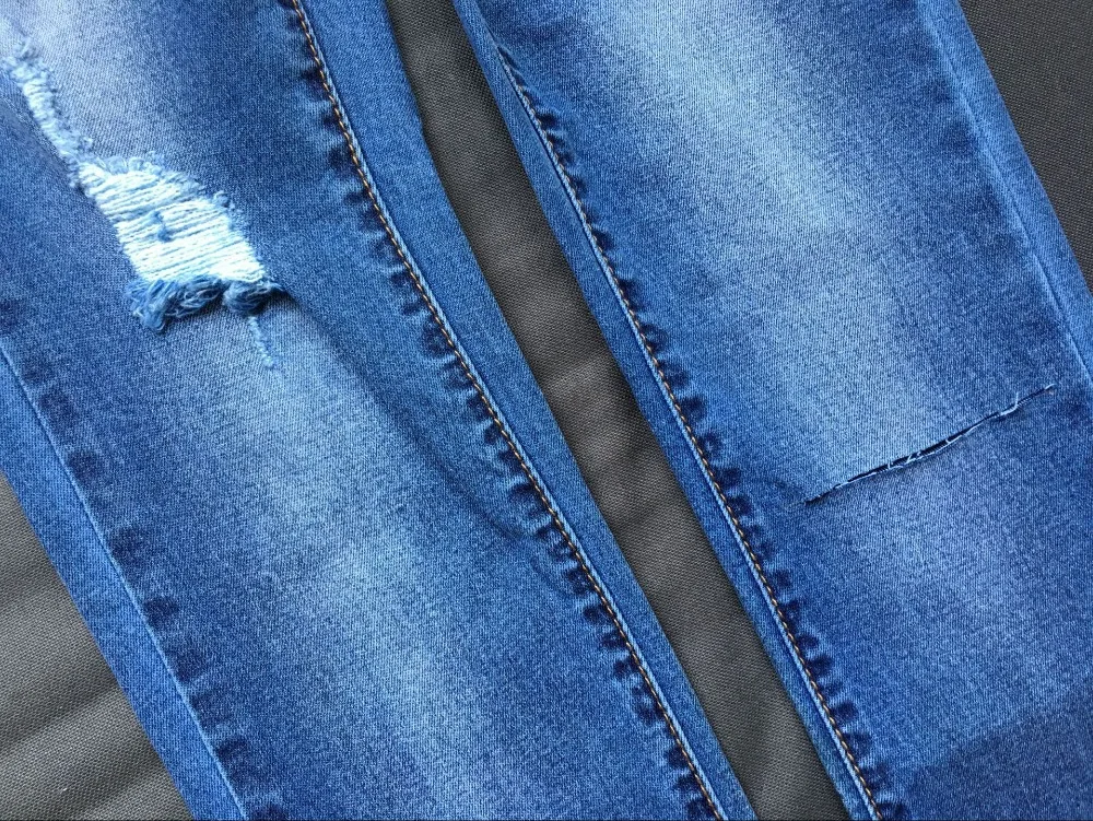 Пикантные Винтаж Эластичный обтягивающие джинсы для женщин низкая талия рваные джинсы повседневные джинсы горячие узкие брюки женские