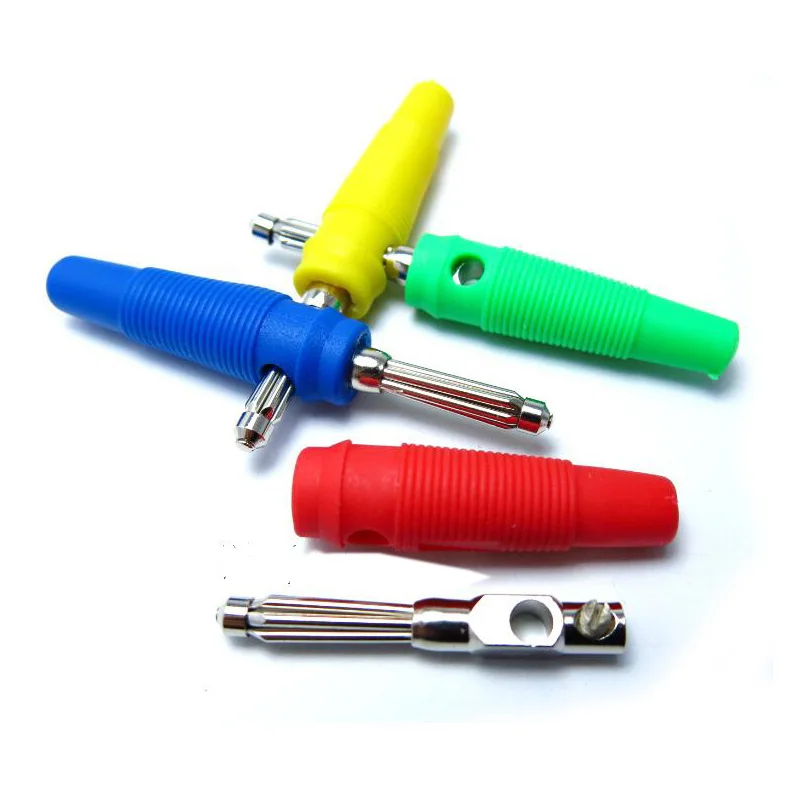 20pcs/lot 4mm Solderless Stackable Banana Plug 32A Large Current High