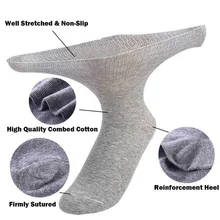 Новинка; 1 пара носков без пятки большого размера для дискомфорта стопы диабетические отек ног