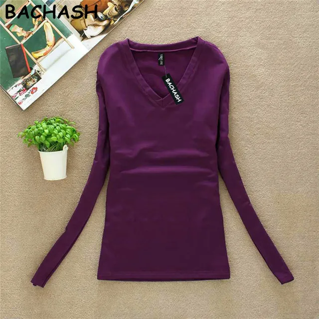 US $6.11 BACHASH New 2020 Fashion Export Brand Women Cashmere Sweater Solid Long Sleeve Slim Women Knitted W