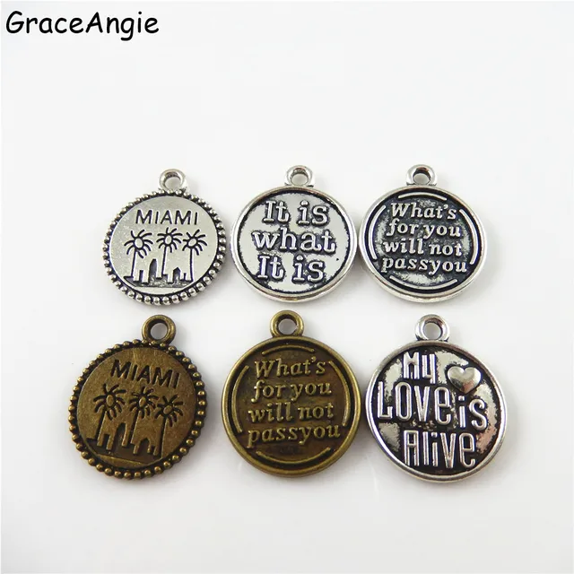 18pcs Packs Vintage Mixed Alphabet Letter Charms Jewelry Making Diy 18pcs Packs Vintage Mixed Alphabet Letter Charms Jewelry Making Diy Handmade Metal Bracelets Necklace