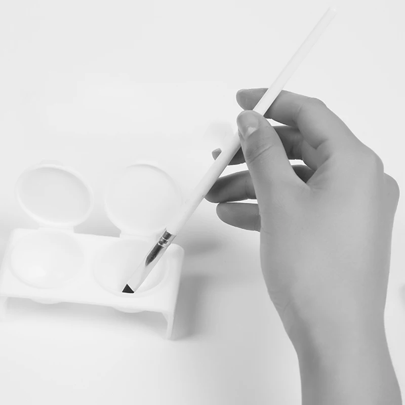 Professional Double Lips Dappen Dish Plastics Lid Bowl Cup For Crystal Nail Acrylic Powder Liquid Dust