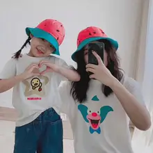 Новая модная Милая Солнцезащитная летняя шапка с арбузом для родителей и детей в рыбацком стиле