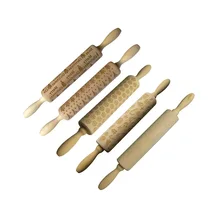 Рождество выгравированы тиснение роликовые печенье пироги Деревянные Скалки рождественские вечерние декоративные Скалки розовый Рождество кухня