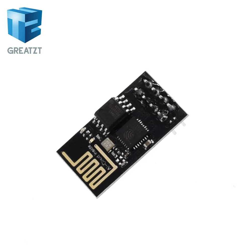 

GREATZT 1pcs Upgraded version ESP-01 ESP8266 serial WIFI wireless module wireless transceiver