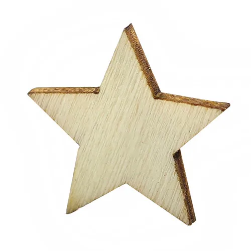 100 шт, деревянные пуговицы в форме звезды, сделай сам, скрапбук, украшение для одежды, пуговицы, рождественский подарок