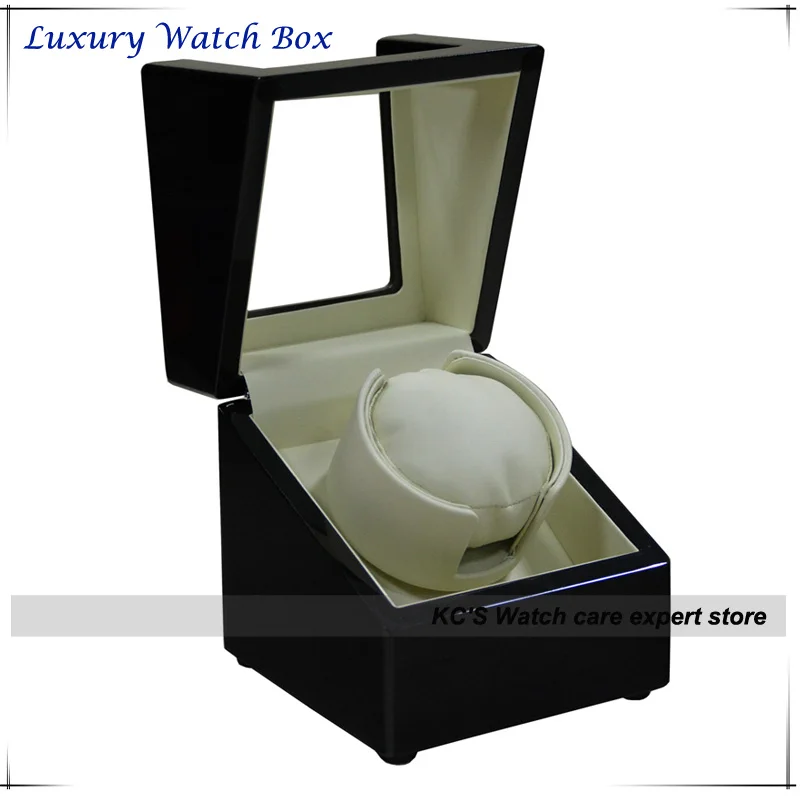 

Watch Winder Piano Lacquer Automatic Watch Box Case for RLX CDR Any Automotive Watch Best Gift to Husband Friend GC03-S104BW