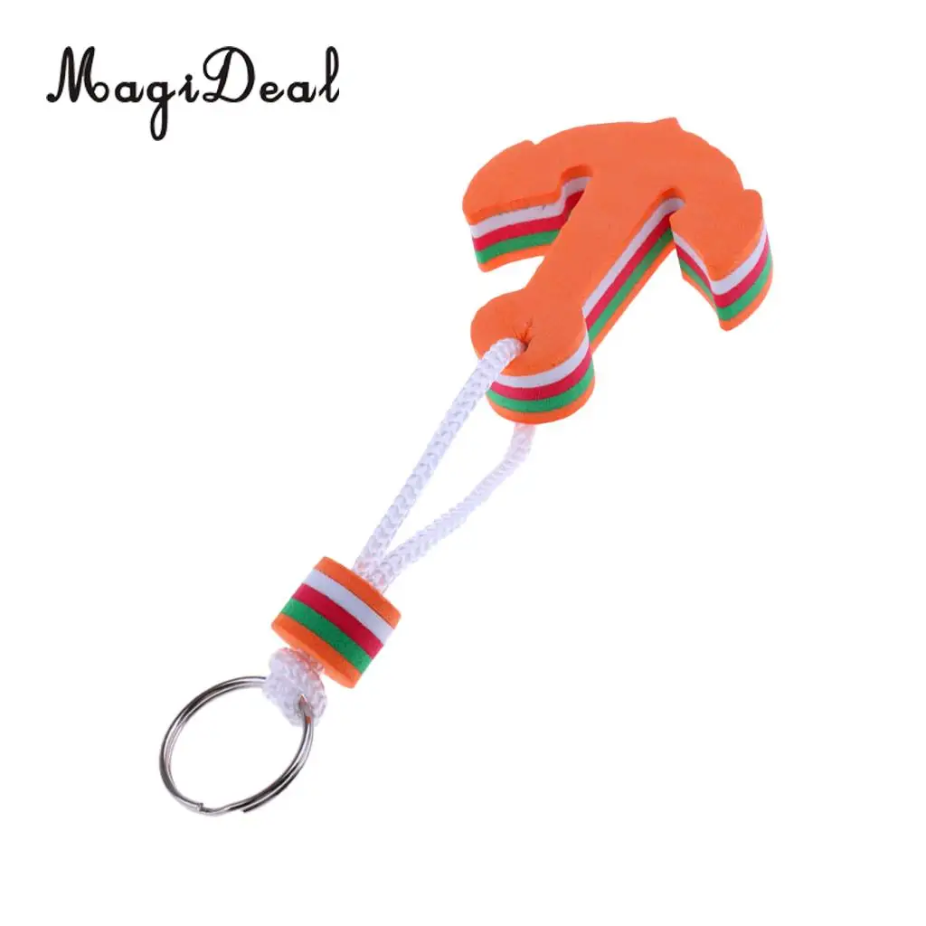 MagiDeal Newest 1Pc EVA Anchor Shaped Boating Keyring Floating Key Ring for Swimming Surfing Marine Sailing Float Water Sport 