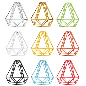 

Lampshade Modern Lamp Cover Loft Industrial Edison Metal Wire Frame Ceiling Pendant Hanging Light Lamp Cage Fixture