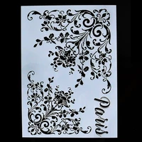 A4  DIY Craft Layering Flower Stencil For Walls Painting Scrapbooking Stamping Stamp Album Decorative Embossing Paper Card 2