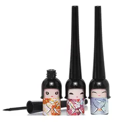 Модные женские черные водостойкие милые куклы карандаш для подводки глаз макияж подводка для глаз Косметика