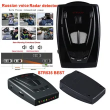 Melhor Anti STR535 Rússia Radar detector de Detectores De Radar Do Carro de Voz 16 marca display led x k nk ku ka laser controle de velocidade