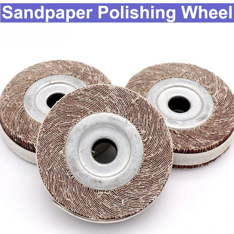 URANN 4 inch 100x16mm Sandpaper Sanding Flap Polishing Wheels Sanding