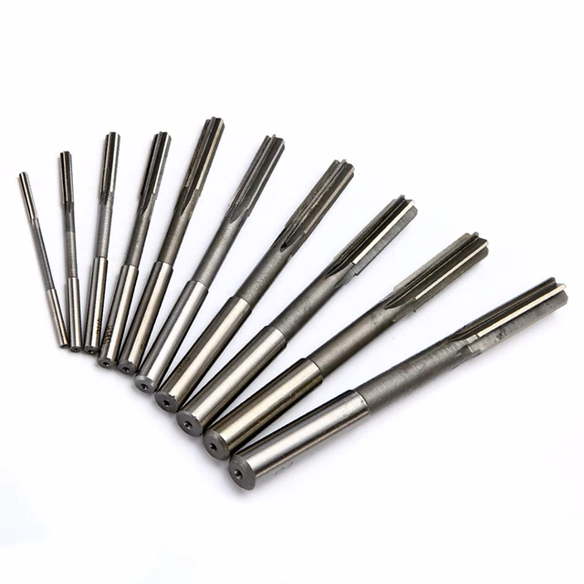 10Pcs 3-12mm High speed Straight Shank HSS Chucking Machine Reamer Drill Bit