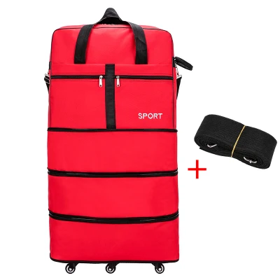 154L большая вместительность, переносная водонепроницаемая сумка на колесиках, сумка на колесиках, сумка для багажа, портативный чемодан, складной чемодан с колесиками - Цвет: 32inch-6wheels