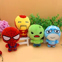 Marvel Мстители 4 плюшевые игрушки супергерой плюшевые куклы Капитан Америка, Железный человек Человек-паук Тор плюшевые мягкие игрушки Человек-паук