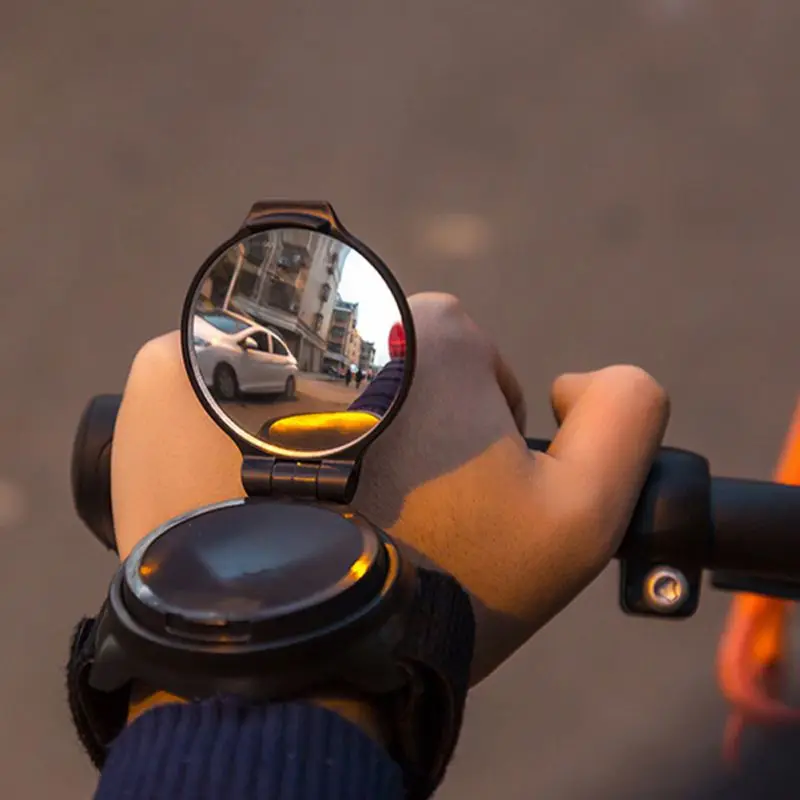 

Bicycle Rearview Mirror Wristband Small 360 Degree Rotating Riding Convex Mirror