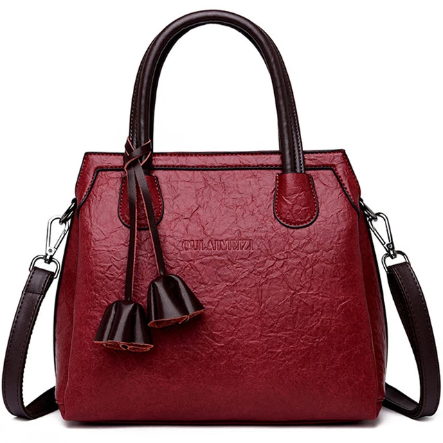 Cheap New Luxury Handbags Women Bags Designer Leather Handbags Bags For Women 2018 Large Hand Bag Bolsa Feminina Top-handle Bags Sac