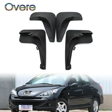 Overe Anteriore della Parte Posteriore Dell'automobile Parafanghi Per Peugeot 207 Compact 4-Porte Berlina 2009 2010 2011 2012 2013 Auto-styling Paraspruzzi Accessori
