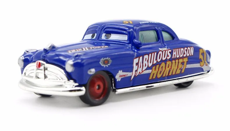 Оригинальные Pixar; автомобили; литье под давлением Doc Сказочный Hudson Hornet металлический сплав милый игрушечный автомобиль для детей 1:55 Свободный Новое