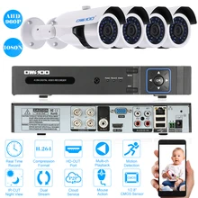 Owsoo 4ch 1080n DVR 4 шт. 960 P AHD IP Камера ИК обнаружения движения Ночное видение CCTV Камера для видеонаблюдения системы PAL Системы